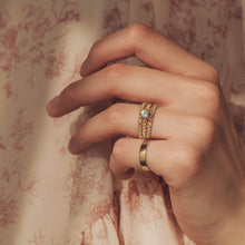 Load image into Gallery viewer, Blue Moon One Of A Kind - 14k Yellow Gold, Ice Blue Sapphire Ring