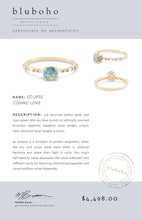 Load image into Gallery viewer, Eclipse One Of A Kind - 14k Yellow Gold, Bi-Colour Sapphire Ring
