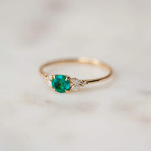 Load image into Gallery viewer, Endless Evergreen Ring - 14k Yellow Gold, Emerald