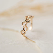 Load image into Gallery viewer, Honeycomb Ear Cuff - 14k Rose Gold