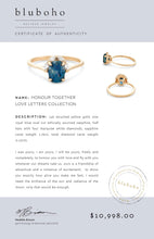 Load image into Gallery viewer, Honour Together One of a Kind - 14k Yellow Gold, Royal Blue Artist Cut Sapphire Ring