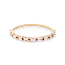 Load image into Gallery viewer, The Moirai Ring - 14k Yellow Gold, White Diamond