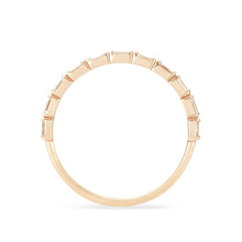 Load image into Gallery viewer, The Moirai Ring - 14k Yellow Gold, White Diamond