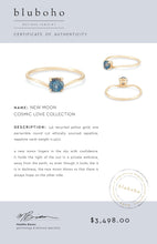 Load image into Gallery viewer, New Moon One Of A Kind - 14k Yellow Gold, Ocean Green Sapphire Ring