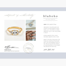 Load image into Gallery viewer, Freyja Ring - 14k Gold, White Sapphire