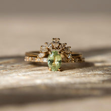 Load image into Gallery viewer, Vela One Of A Kind - 14k Yellow Gold, Mint Green Sapphire Ring