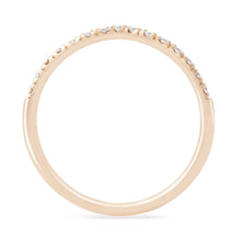 Load image into Gallery viewer, 14k Peak Eternity Band - 14 Rose Gold, White Diamond