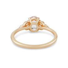 Load image into Gallery viewer, Petite Rose One Of A Kind Ring - 14K Yellow Gold, Icy Pink Sapphire Ring
