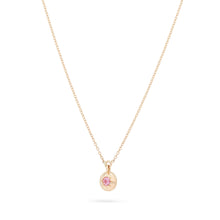 Load image into Gallery viewer, Tie Dye Insight Pendant Necklace - 14K Yellow Gold, Pink Sapphire