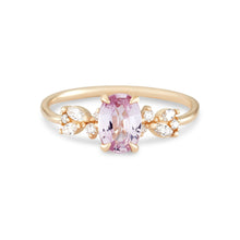 Load image into Gallery viewer, Radiate One Of A Kind Ring - 14K Yellow Gold, Blush Pink Sapphire Ring