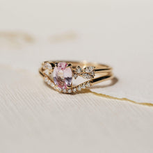 Load image into Gallery viewer, Radiate One Of A Kind Ring - 14K Yellow Gold, Blush Pink Sapphire Ring
