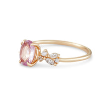 Load image into Gallery viewer, Radiate One Of A Kind Ring - 14K Yellow Gold, Blush Pink Sapphire Ring