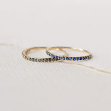 Load image into Gallery viewer, Black Diamond Vibrant Band - 14k Yellow Gold, Precious Gems