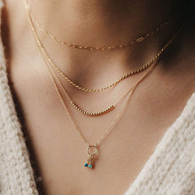 Load image into Gallery viewer, Serendipity September Birthstone Charm - 14k Yellow Gold, Sapphire