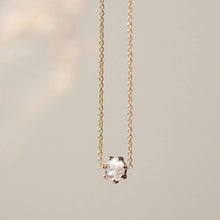 Load image into Gallery viewer, Supernova Necklace - 14k Yellow Gold, White Diamond