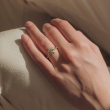 Load image into Gallery viewer, Vela One Of A Kind - 14k Yellow Gold, Mint Green Sapphire Ring