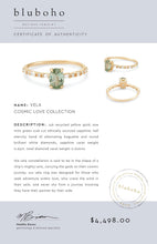 Load image into Gallery viewer, Vela One Of A Kind - 14k Yellow Gold, Mint Green Sapphire Ring