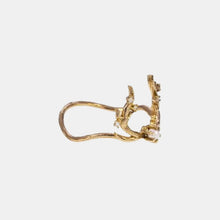 Load image into Gallery viewer, White Guardian Ring - 14k Yellow Gold, White Pearl, White Diamonds