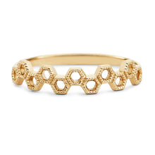 Load image into Gallery viewer, Honeycomb Ring - 14k Rose Gold
