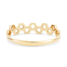 Load image into Gallery viewer, Honeycomb Ring - 14k Yellow Gold
