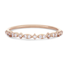 Load image into Gallery viewer, New Lausanne Ring - 14k Rose Gold, White Diamond
