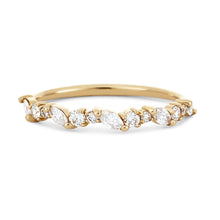 Load image into Gallery viewer, Reverie Band - 14k Yellow Gold, White Diamond
