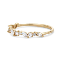 Load image into Gallery viewer, Reverie Band - 14k Yellow Gold, White Diamond
