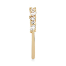 Load image into Gallery viewer, Reverie Band - 14k Yellow Gold, White Diamond
