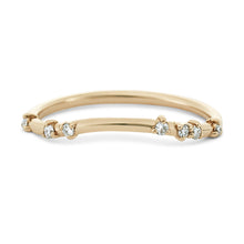 Load image into Gallery viewer, Rose Gold Alate Ring - 14k Rose Gold, White Diamond
