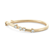 Load image into Gallery viewer, Rose Gold Alate Ring - 14k Rose Gold, White Diamond
