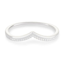 Load image into Gallery viewer, Milgrain Chevron Ring - Sterling Silver
