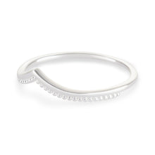 Load image into Gallery viewer, Milgrain Chevron Ring - Sterling Silver
