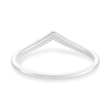 Load image into Gallery viewer, Milgrain Chevron Ring - Sterling Silver
