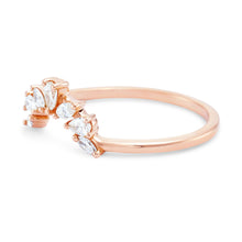 Load image into Gallery viewer, Rose Gold Ablaze Band - 14k Rose Gold, White Diamond
