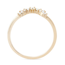 Load image into Gallery viewer, Ablaze Band - 14k Yellow Gold, White Diamond
