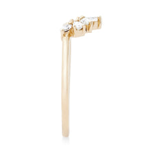 Load image into Gallery viewer, Ablaze Band - 14k Yellow Gold, White Diamond
