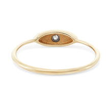 Load image into Gallery viewer, Theia Ring - 14k Yellow Gold, Grey Diamond
