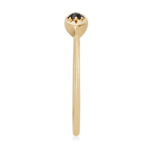 Load image into Gallery viewer, Theia Ring - 14k Yellow Gold, Grey Diamond
