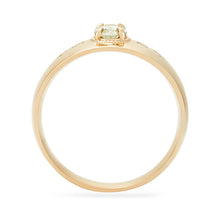 Load image into Gallery viewer, Super Moon One Of A Kind - 14k Yellow Gold, Sea Foam Green Sapphire
