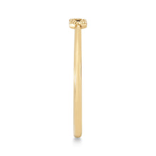 Load image into Gallery viewer, Honey Hive Ring - 14k Yellow Gold, Black Diamond
