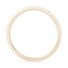 Load image into Gallery viewer, Wave Eternity Ring - 14k Yellow Gold, White Diamond
