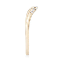 Load image into Gallery viewer, Wave Eternity Ring - 14k Yellow Gold, White Diamond
