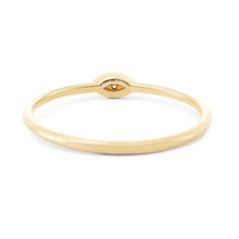 Load image into Gallery viewer, Ayla Evil Eye Ring - 14k Yellow Gold, Grey Diamond
