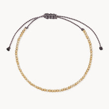 Load image into Gallery viewer, coco gold bead bracelet - 14k Yellow Gold, Nylon
