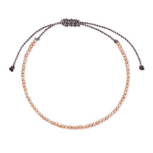 Load image into Gallery viewer, coco gold bead bracelet - 14k Rose Gold, Nylon
