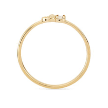 Load image into Gallery viewer, Honey Bee Ring - 14k Yellow Gold, White Diamond
