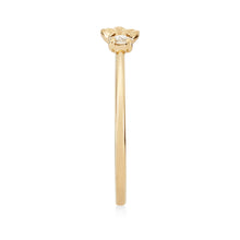Load image into Gallery viewer, Honey Bee Ring - 14k Yellow Gold, White Diamond
