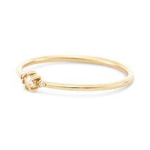Load image into Gallery viewer, Nova Ring - 14k Yellow Gold, White Diamond
