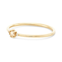 Load image into Gallery viewer, Nova Ring - 14k Rose Gold, White Diamond
