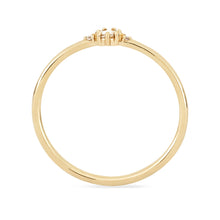 Load image into Gallery viewer, Nova Ring - 14k Yellow Gold, White Diamond
